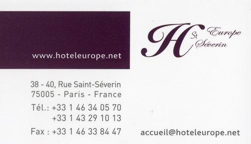 Отель Европпа Сен-Северин карточка 01